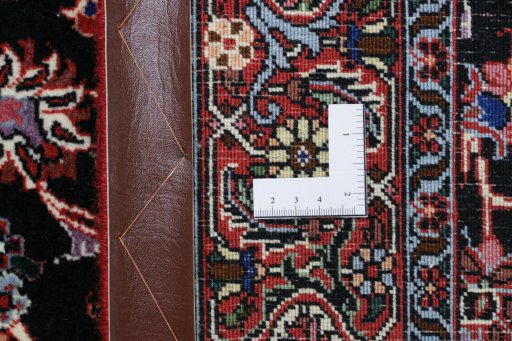 Full view of New Bijar rug from Iran / Persia, 182 × 112 cm in Black tones