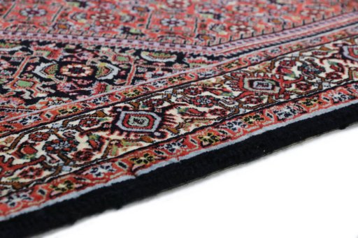 Central medallion detail of New Bijar rug from Iran / Persia