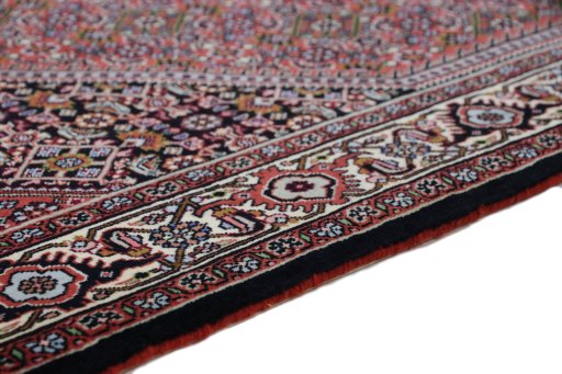 Central medallion detail of New Bijar rug from Iran / Persia