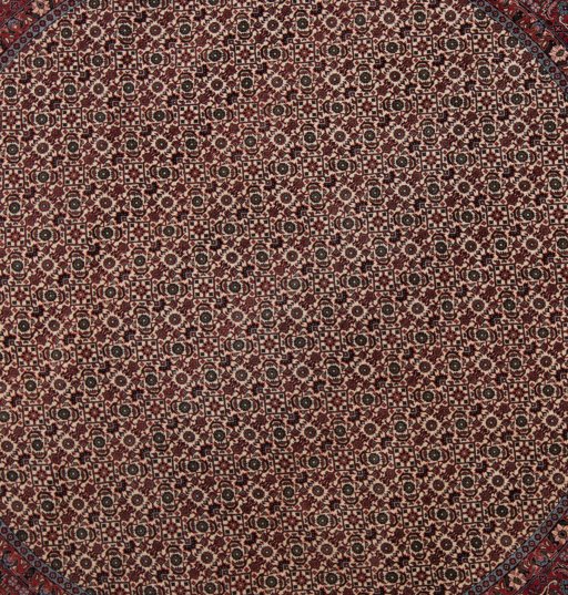 Surface texture of New Bijar rug with natural Wool and intricate pattern