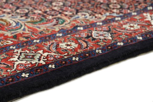 Central medallion detail of New Bijar rug from Iran / Persia