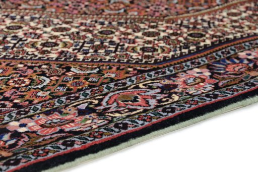Central medallion detail of New Bijar rug from Iran / Persia