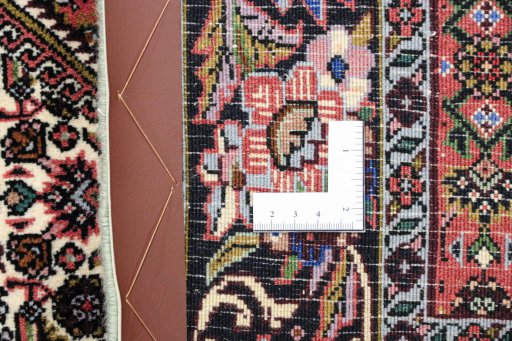 Full view of New Bijar rug from Iran / Persia, 176 × 110 cm in Multi Color tones
