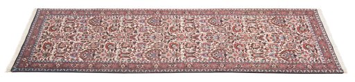 Close-up detail of New Bijar rug from Iran / Persia showing Wool weave