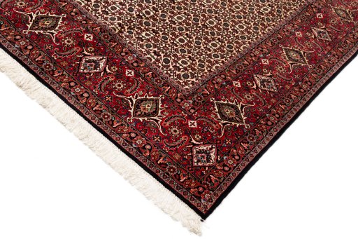 Central medallion detail of New Bijar rug from Iran / Persia