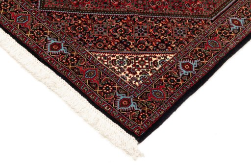 Central medallion detail of New Bijar rug from Iran / Persia