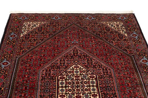 Full view of New Bijar rug from Iran / Persia, 178 × 113 cm in Red tones