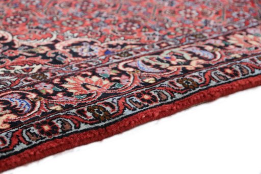 Central medallion detail of New Bijar rug from Iran / Persia