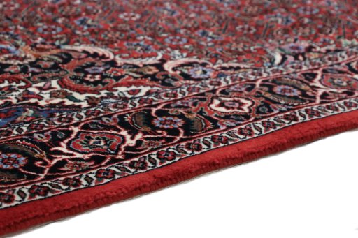 Central medallion detail of New Bijar rug from Iran / Persia