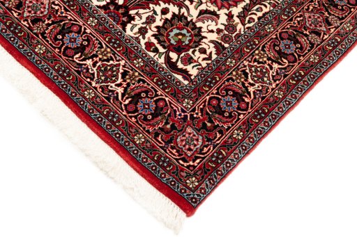 Central medallion detail of New Bijar rug from Iran / Persia