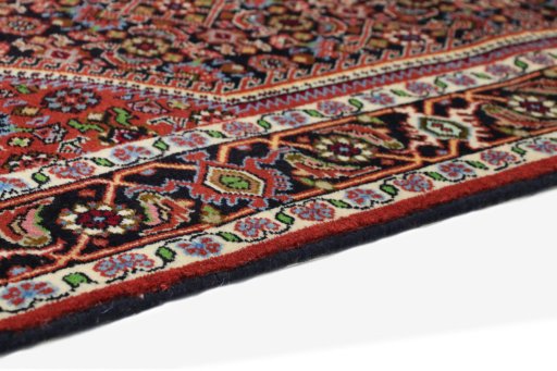 Central medallion detail of New Bijar rug from Iran / Persia