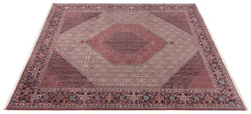 Central medallion detail of New Bijar rug from Iran / Persia