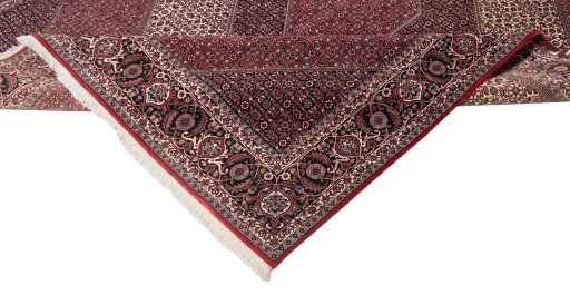 Central medallion detail of New Bijar rug from Iran / Persia