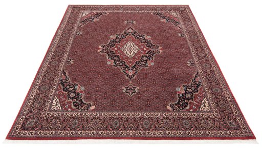 Central medallion detail of New Bijar rug from Iran / Persia