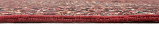 Close-up detail of New Bijar rug from Iran / Persia showing Wool weave