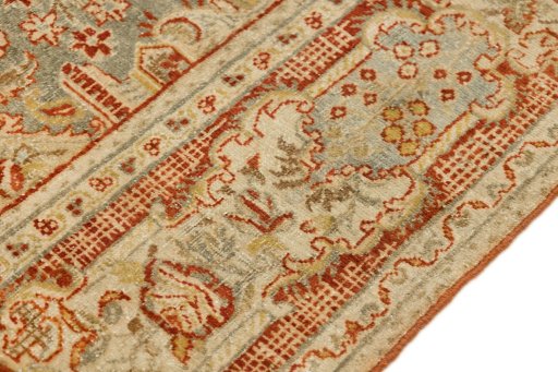 Central medallion detail of 1930s Ghazvin rug from Iran / Persia