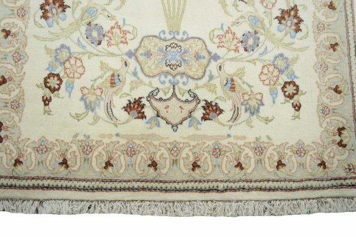 Central medallion detail of New Ghom rug from Iran / Persia