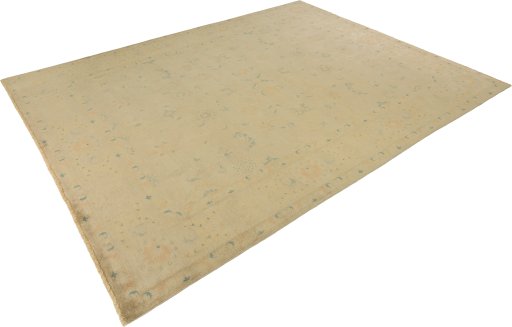 Surface texture of 1980s Isfahan rug with natural Wool and intricate pattern