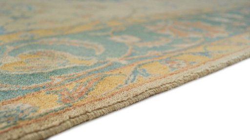 Central medallion detail of New Isfahan rug from Iran / Persia