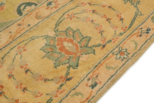 Central medallion detail of New Isfahan rug from Iran / Persia
