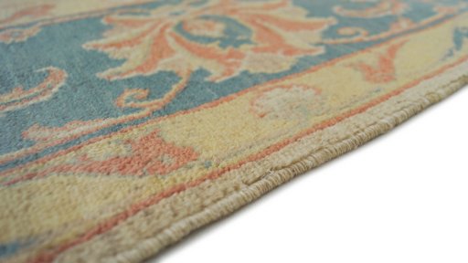Central medallion detail of New Isfahan rug from Iran / Persia