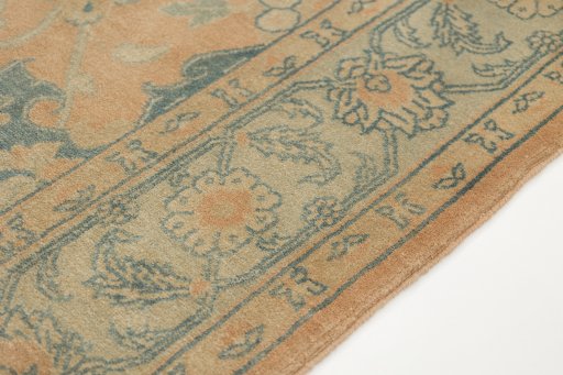 Central medallion detail of New Isfahan rug from Iran / Persia