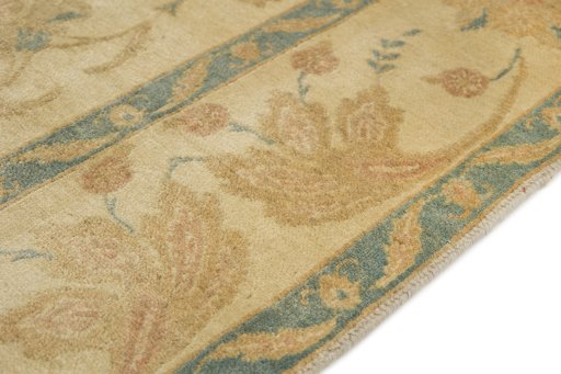 Central medallion detail of New Isfahan rug from Iran / Persia