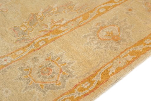 Central medallion detail of New Isfahan rug from Iran / Persia