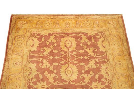 Surface texture of New Isfahan rug with natural Wool and intricate pattern