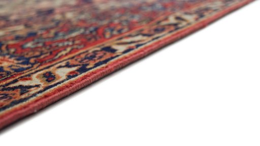 Central medallion detail of 1920s Isfahan rug from Iran / Persia