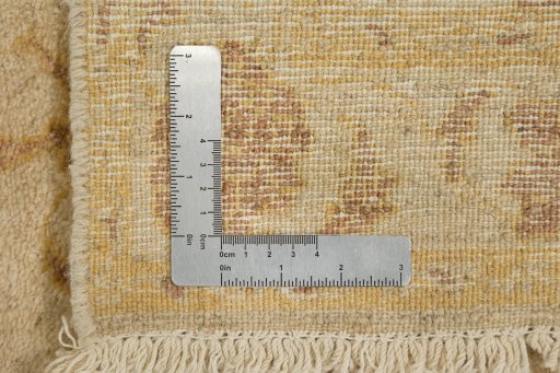 Full view of New Isfahan rug from Iran / Persia, 358 × 78 cm in Brown tones