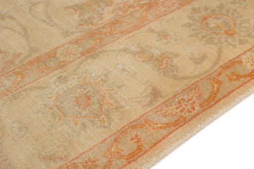 Central medallion detail of New Isfahan rug from Iran / Persia