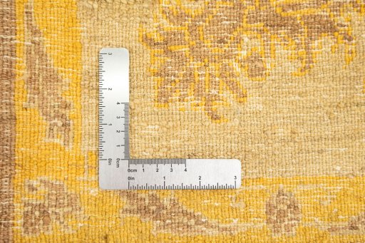 Full view of New Isfahan rug from Iran / Persia, 241 × 170 cm in Brown tones