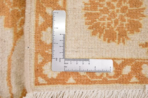 Full view of New Isfahan rug from Iran / Persia, 198 × 150 cm in White tones