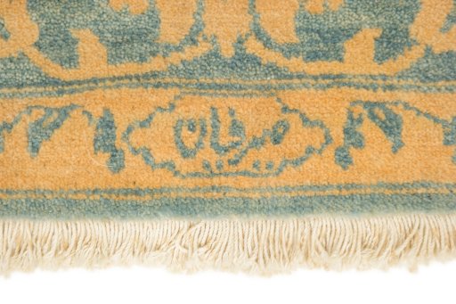 Central medallion detail of New Isfahan rug from Iran / Persia