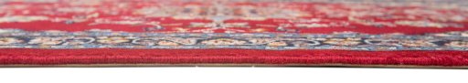 Close-up detail of New Isfahan rug from Iran / Persia showing Wool weave