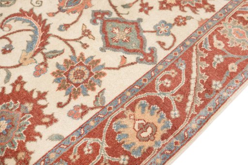 Central medallion detail of 1990s Kashan rug from Iran / Persia
