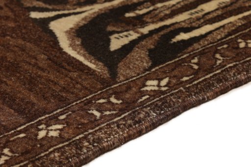 Central medallion detail of 1920s Kashan rug from Iran / Persia