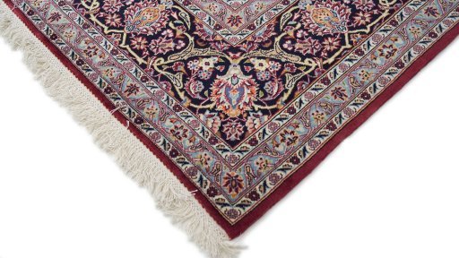 Central medallion detail of 1990s Kashan rug from Iran / Persia