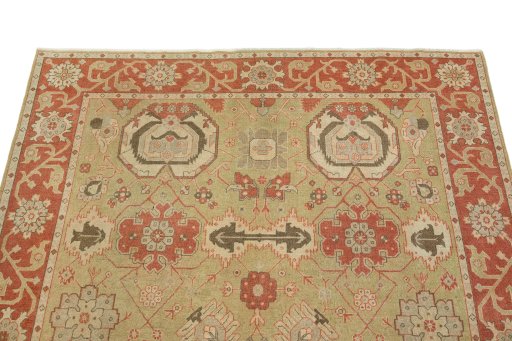 Surface texture of 1990s Kashan rug with natural Wool and intricate pattern