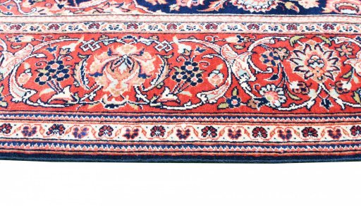 Central medallion detail of 1930s Kashan rug from Iran / Persia
