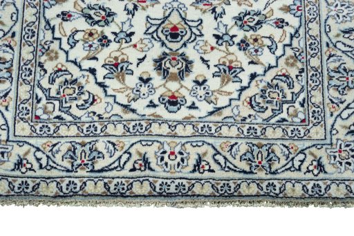 Central medallion detail of 2000s Kashan rug from Iran / Persia