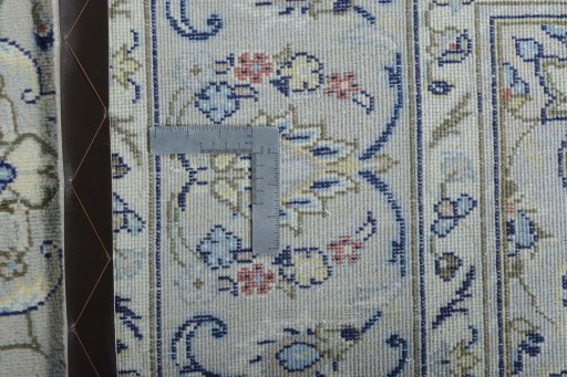 Central medallion detail of 2000s Kashan rug from Iran / Persia
