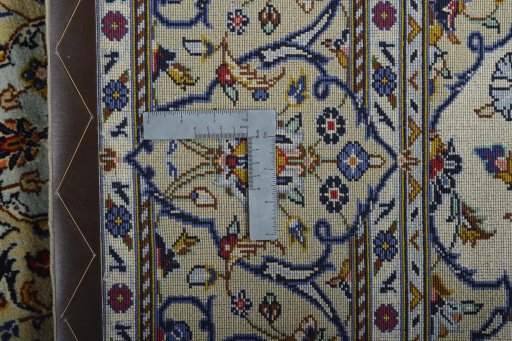 Central medallion detail of New Kashan rug from Iran / Persia