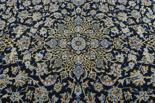 Central medallion detail of New Kashan rug from Iran / Persia