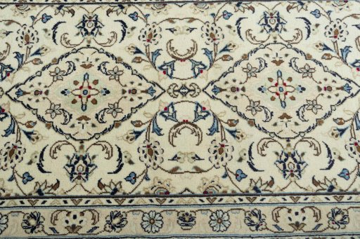 Central medallion detail of 2000s Kashan rug from Iran / Persia