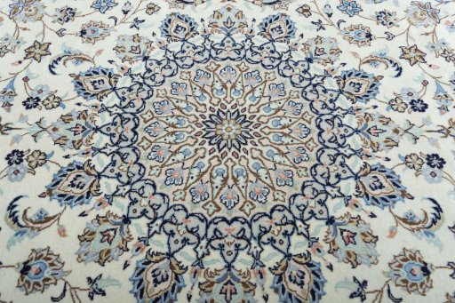 Central medallion detail of New Kashan rug from Iran / Persia