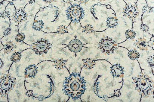 Central medallion detail of 2000s Kashan rug from Iran / Persia