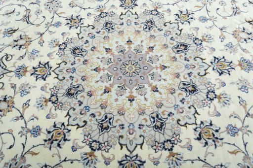 Central medallion detail of New Kashan rug from Iran / Persia