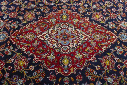 Central medallion detail of New Kashan rug from Iran / Persia